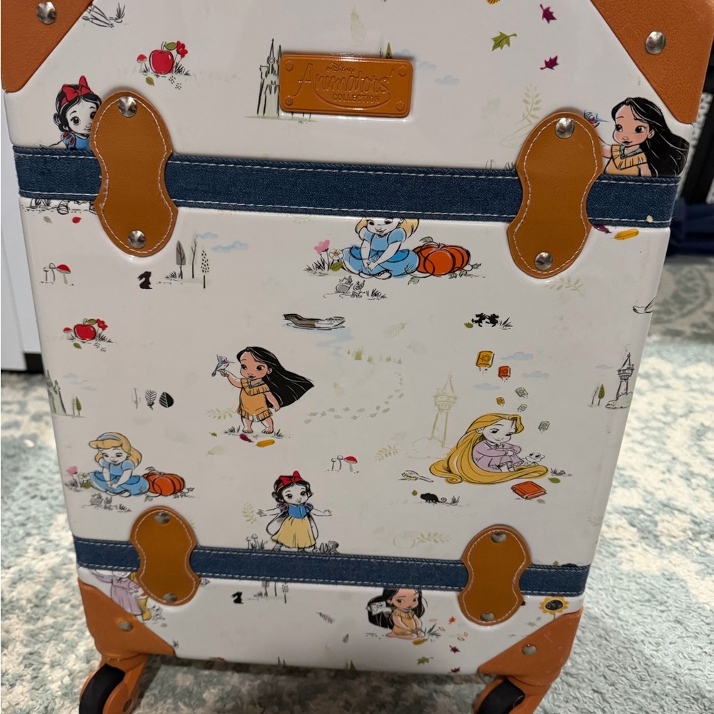 Disney Animators' Collection 16” hardshell spinner roller suitcase-collectible